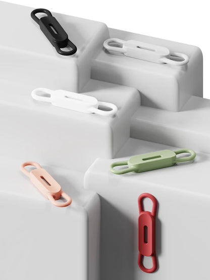 Magnetic Pen Holder Office Whiteboard Adhesive Pencil Hooks Adjustable Silicone Magnet Marker Holder For Refrigerator Blackboard
