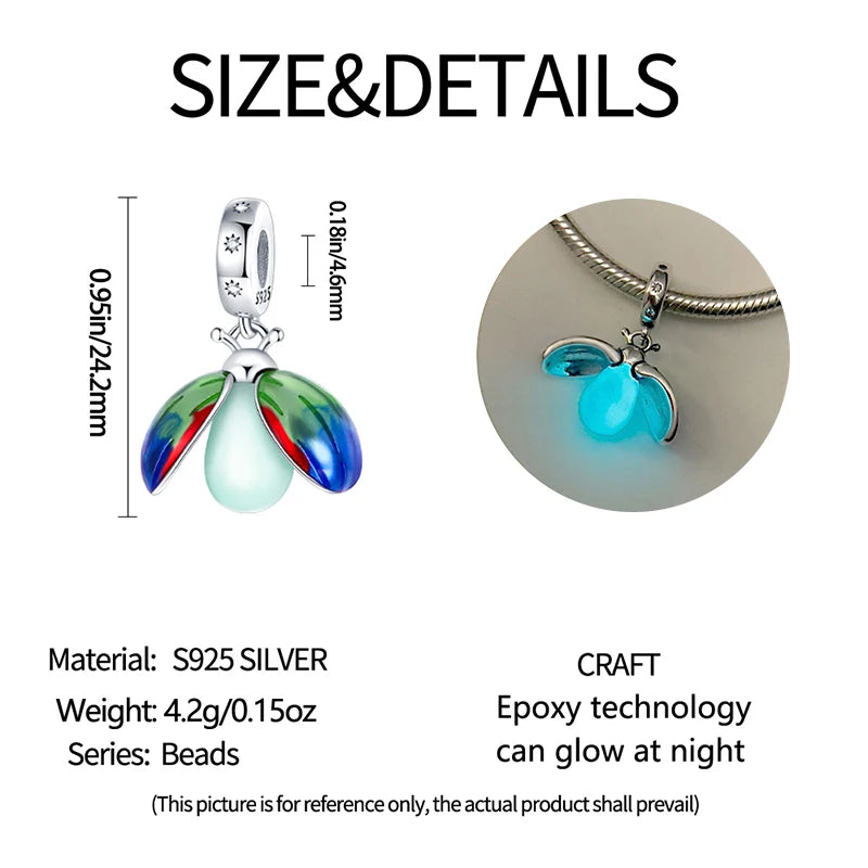 Charms Silver 925 Ladybugs and Cherry Strawberries Pendant Bead Fit 3mm Bracelet Bangle Necklace For Women Luxury Jewelry Making