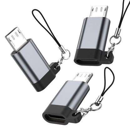 1-3 Pieces Female Type-C to Micro USB Male Connector Adapter For Xiaomi Redmi Huawei Type-C Micro USB Charger Adapter Converter
