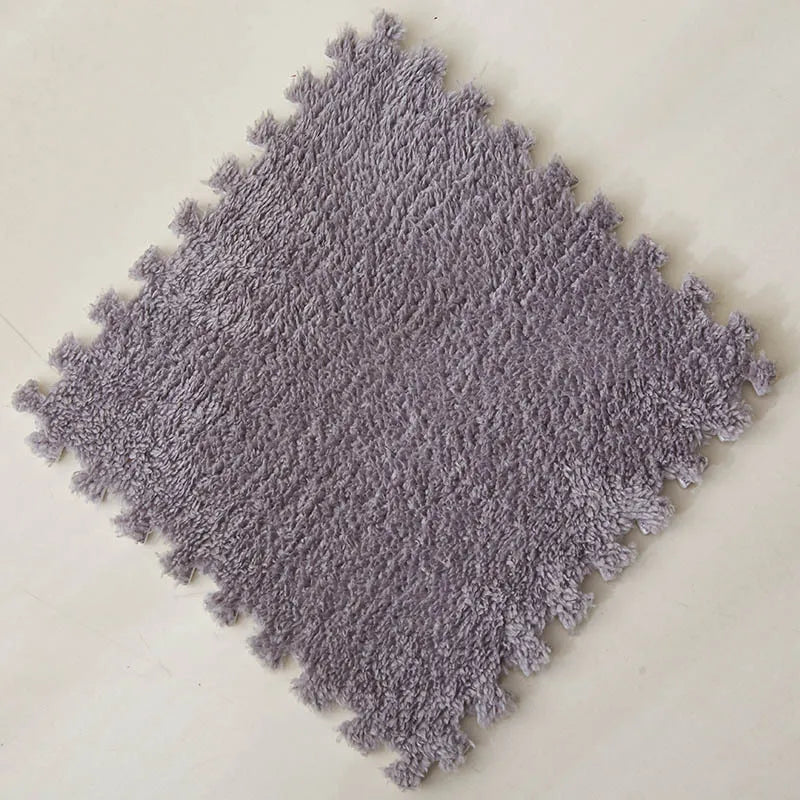 Soft Plush Warm Carpet Baby Play Mat Baby Bedroom Patchwork Carpet EVA Foam Interlocking Sports Floor Tiles Baby Warm Game Mat
