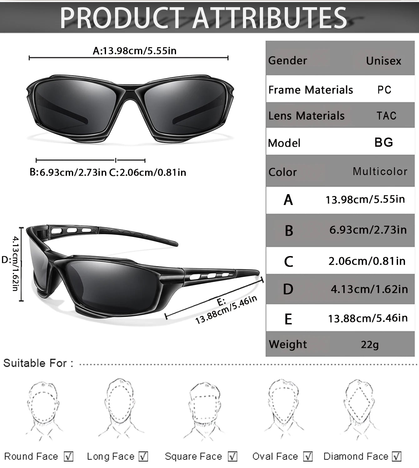 Polarized Sports Cycling Fishing Running Sunglasses Rayed Sun ciclismo Goggles Outdoor Polarized Sunglasses Men Women Eyewear