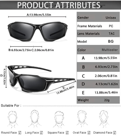 Polarized Sports Cycling Fishing Running Sunglasses Rayed Sun ciclismo Goggles Outdoor Polarized Sunglasses Men Women Eyewear