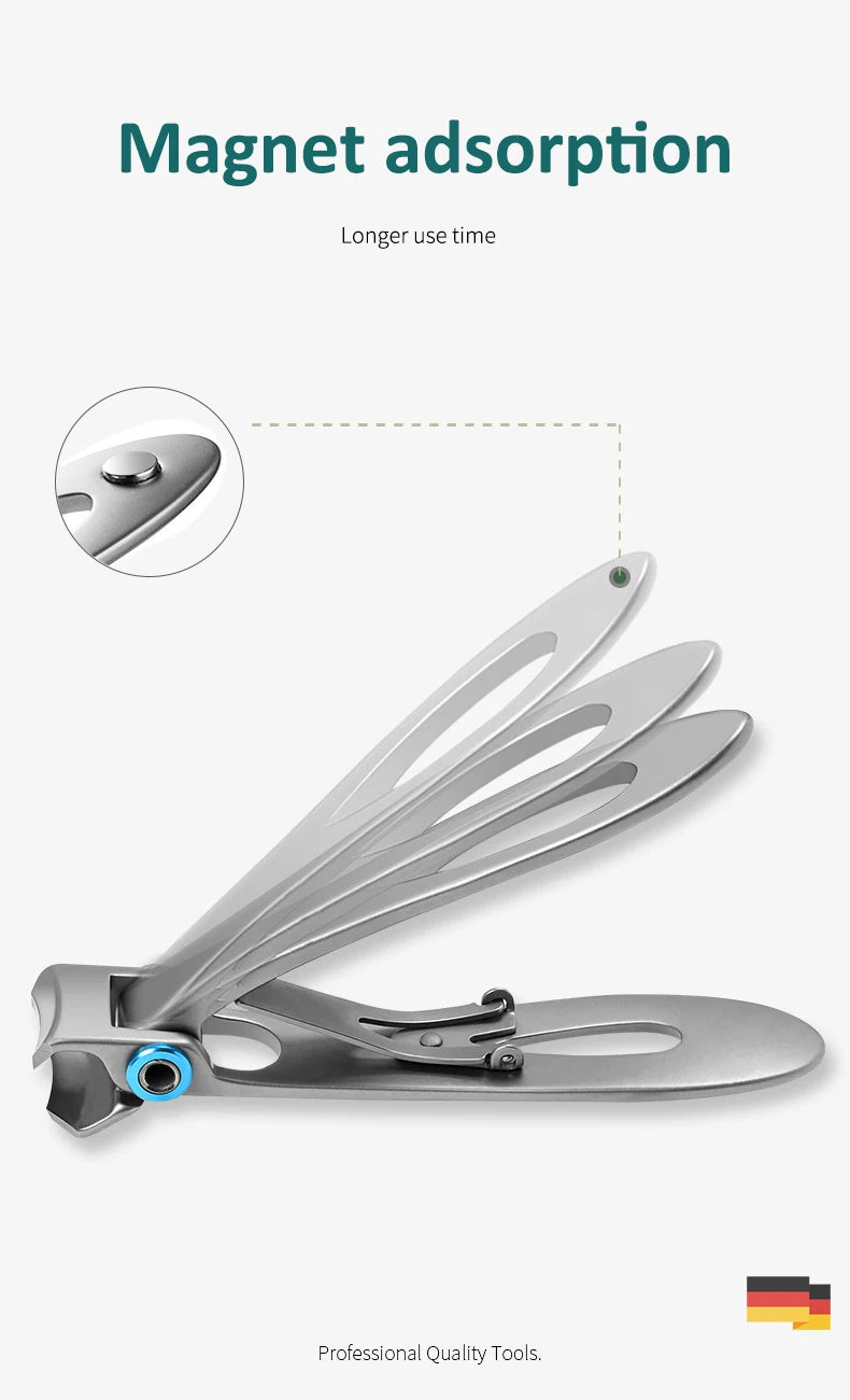 High-quality Wide Jaw l Nail Clippers Cutter Trimmer Manicure Scissors Thick Hard Toenail Fingernail Pedicure Tools