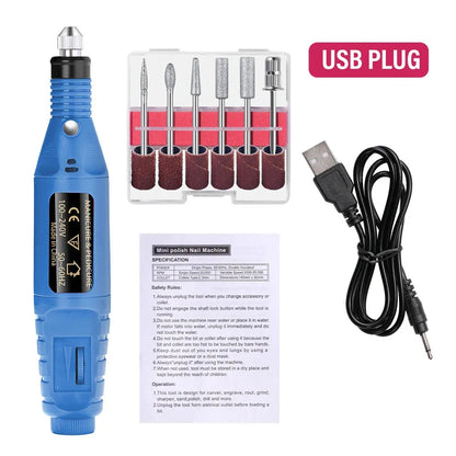 LINMANDA High Quality Nail Drill Machine Set Electric Nail Sander Gel Polish Remover Tools Driller Manicure Nail Accessories
