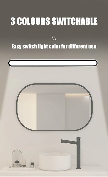 Desk Lamp 48cm Hanging Magnetic Table Lamp USB Or Rechargeable LED Reading Light Dimmable Cabinet Bedside Mirror Night Light