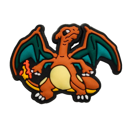 Random 10/20/30/50pcs Pokemon Cartoon Shoe Charms for Kids Sandals Classic Shoe Accessories Decoration Pins Party Birthday Gifts