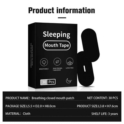 30/60/90Pcs Anti Snoring Mouth Tape Better Sleeping Mouth Breath Strips Medical Grade Nose Breathing Stickers for Home Travel