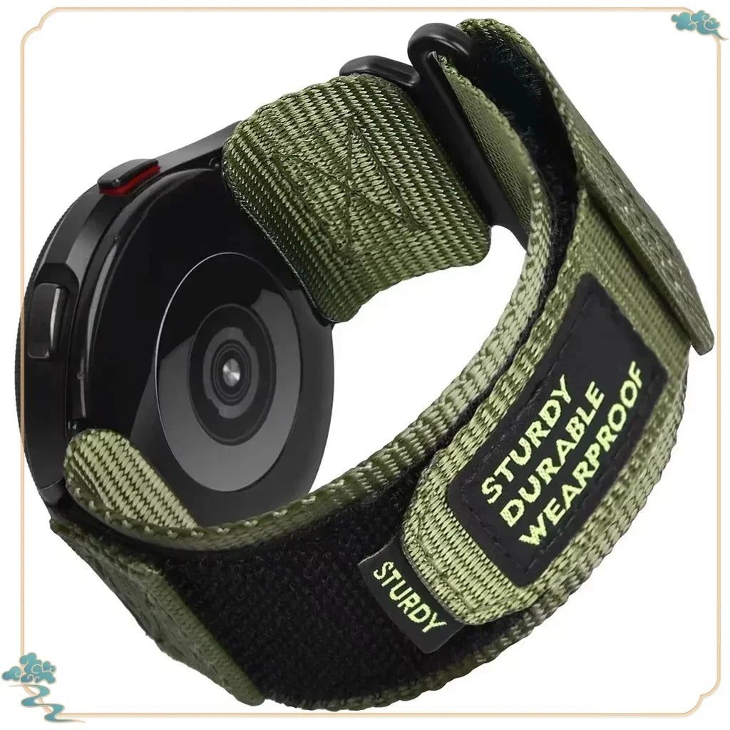 22mm 20mm Camouflage Nylon Strap for Samsung Galaxy Watch 7 6 5 4 40/44mm 6 Classic 43 47mm Band for Huawei Watch GT5 4Pro Band