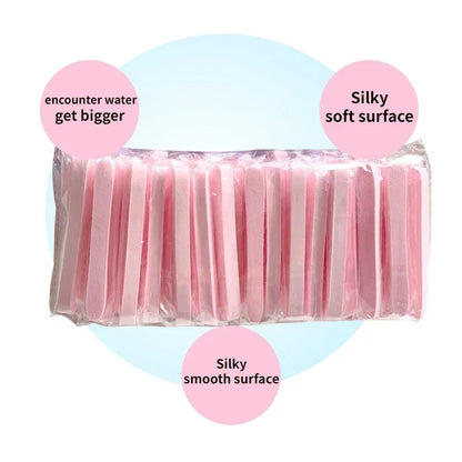 12/50PC Compressed Face Wash Wash Face Sponge Clean Face Disposable Powder Puff Face Cleansing Cotton Pad Cleansing Beauty Strip