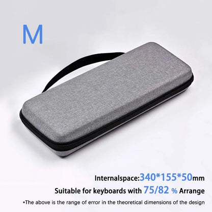 Dustproof Water-Resistant Mechanical Keyboard Case Storage Bag - EVA Hard Shell Fits 61/68/75%/TKL/98%/Full-Size Keyboards