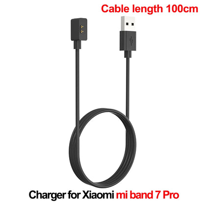 Magnetic Chargers for Xiaomi Mi Band 7 Pro USB Charging Cable for MiBand 6 5 4 3 2 Pure Copper Core Power Cord Smartband Charger