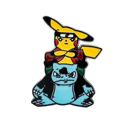 Pokemon Anime Enamel Lapel Pin - Japanese Cartoon Collectible Badge Cute Design Ideal Gift for Children Backpack Hat Collar Broo