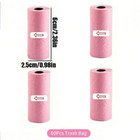 4 Roll Pink Bag