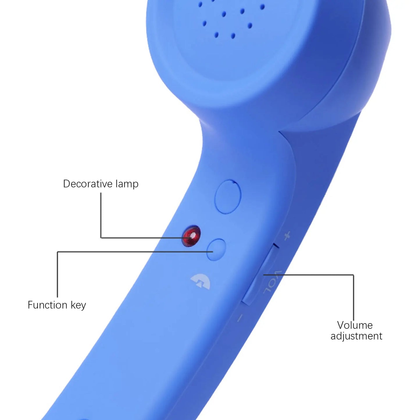 Wired Type-C Mobile Calls Telephones Receiver Antique Style Call Accessory Plug Play Clear Calls Handset Headset Companion