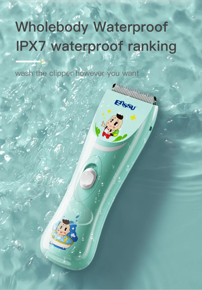 Vacuum Hair Clippers for Kids & Men Rechargeable Cordless Hair Cutting Machine with Safe Ceramic Blade Waterproof Hair Trimmers