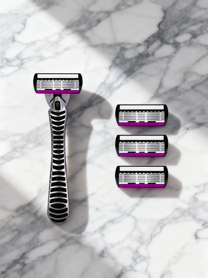 High Quality Man Safety Razor Blade 6 Layer German Stainless Steel Shaving Cartridges Compatible Mach Shaver