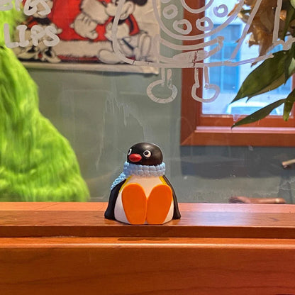 New 1 Piece Window Edge Car Interior Decoration Center Console Accessories 6CM Kawaii Penguin Doll Desktop Ornament