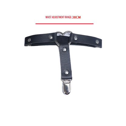 1pc/2pc punk Metal Tassel Pendant Pink PU Leather Choker Collar Sexy Spiked Neck Strap Clavicle Men Necklaces for Women Gothic