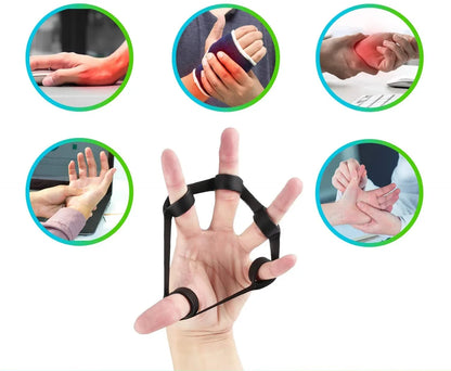 1/2/3/4/8pcs Hand Gripper Silicone Finger Expander Exercise Hand Grip Wrist Strength Trainer Finger Exerciser Resistance Bands