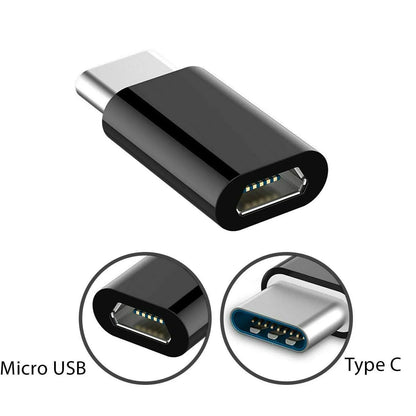 8pcs USB to USB C Adapter, USB Type C Female to USB Adapter, Micro USB to USB C Female Male Converter Connector, for Laptop Car