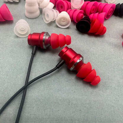 Three layers Silicone In-Ear Earphone Headset Earbud Bud Tips Earbuds eartips Earplug 6pcs/3pair