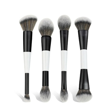 Dual-Ended F4 Contour Face Brush Multi-purpose High Coverage Eyeshadow Concealer Brushes Cosmetic Beauty Makeup Brushes