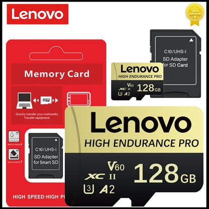 Lenovo SD Card Memory Card 1TB High Speed TF Flash Card 4K Full HD Video Micro SD Card 128GB 256GB 512GB For Xiaomi Camera PC