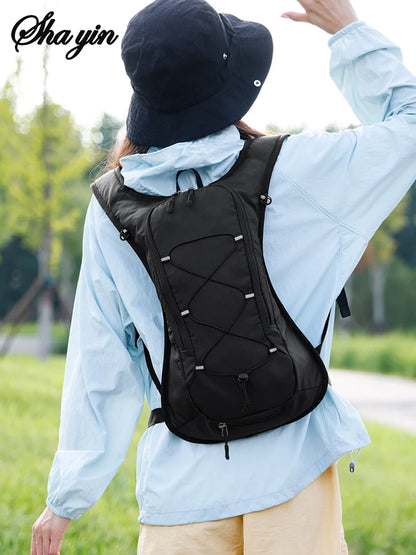 New 12L Outdoor Sport Bike Cycling Running Hiking Hydration Water Bag Storage Helmet Pack Waterproof UltraLight Bladder Backpack