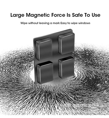 Magnetic Double Layer Glass Window Cleaner Home Multifunctional High Rise with Automatic Drainage Strong Grip Long Reach