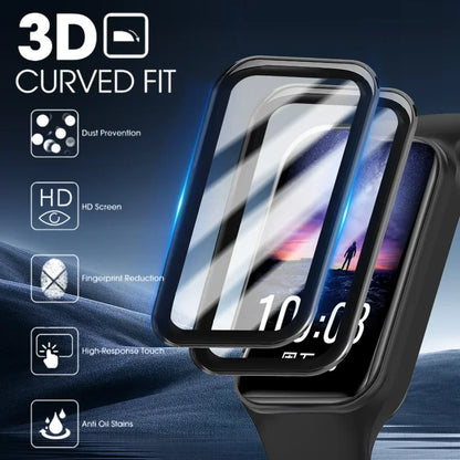 Curved Film for Xiaomi Mi Band8 Active Screen Protector Anti-scratch Full Cover Protective Film for Mi Band 9 Active Not Glass