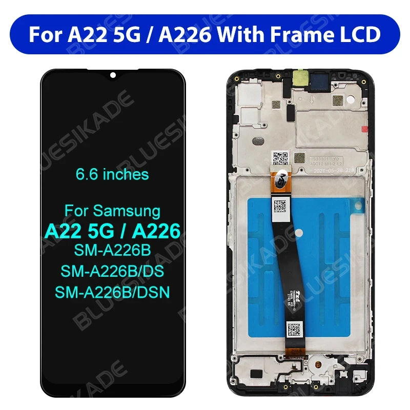 IPS Display For Samsung Galaxy A22 4G LCD A225 Display Touch Screen For Samsung A22 5G Display A226 LCD Digitizer Replace Parts