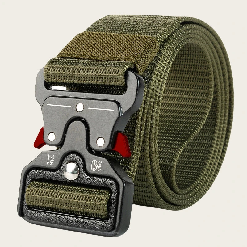1 piece tactical belt for men; outdoor sports and leisure quick release buckle belt; hot sale