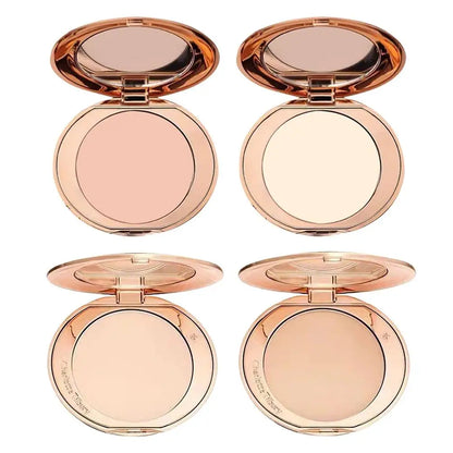 Soft Focus Pressed Powder Long Lasting Oil Control Setting Powder for Women Matte Texture Face Foundation Makeup Tool