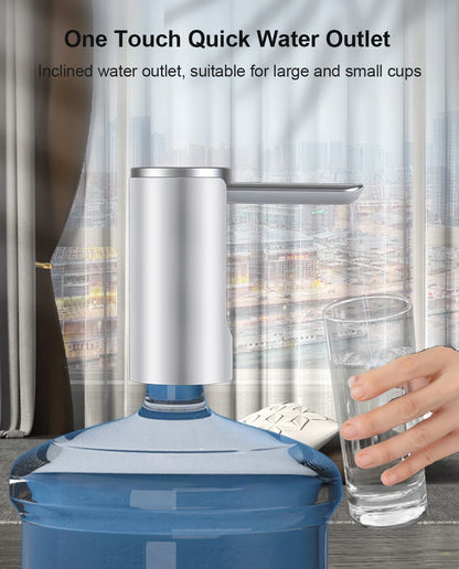 Electric Water Gallon Bottle Pump Automatic Water Dispenser Pump 19 Liters Foldable Desktop Water Bottle Pump H3 Rechargeable
