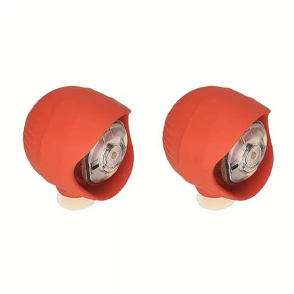 2pcs Hollowed-Out Shoes Lights Glowing Slipper Decoration Charm Headlights For Crocs Cloggs Shoe Headlight Waterprof Hiking