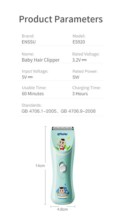 Vacuum Hair Clippers for Kids & Men Rechargeable Cordless Hair Cutting Machine with Safe Ceramic Blade Waterproof Hair Trimmers