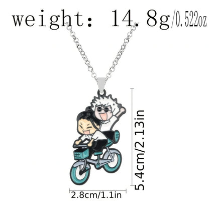 Anime Jujutsu Kaisen Fushiguro Toji Sword Necklace Spear Of Tianri Knife Pendant Cosplay Necklaces For Unisex Choker Jewelry