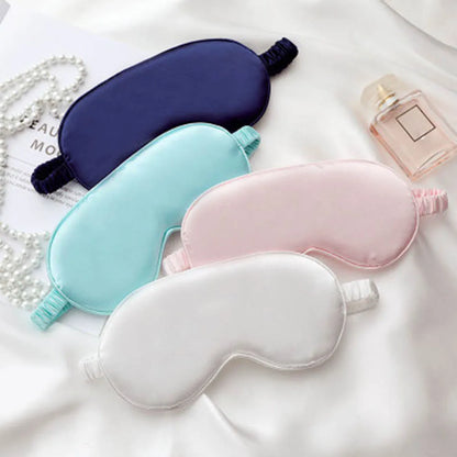 Soft Silk Sleep Mask Eye Masks Coversfor Sleep 100% Blackout Zero Eye Pressure Blindfold with Adjustable Strap Mask Eye Patch