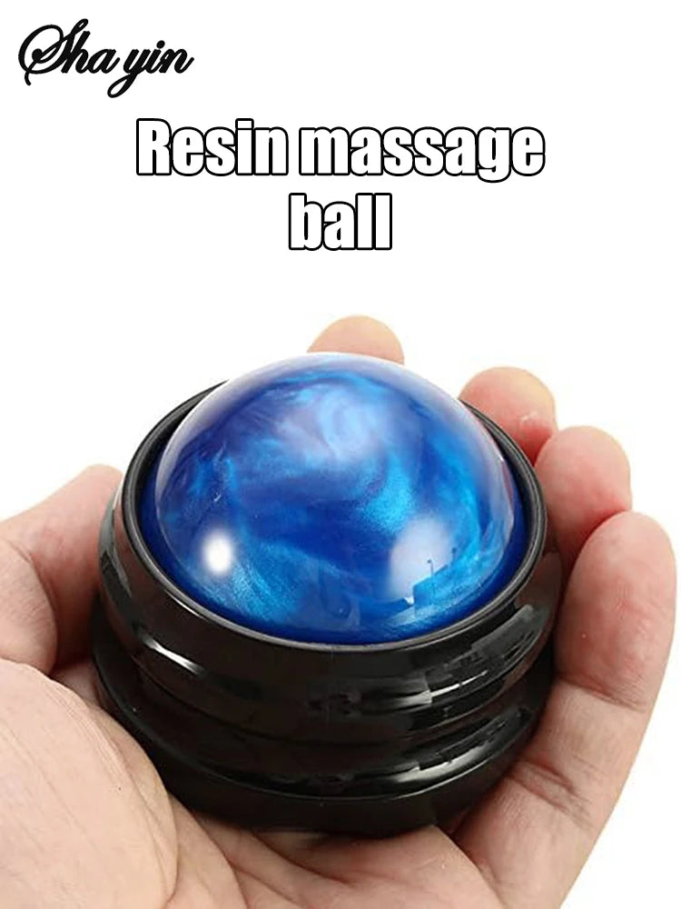 Mini Manual Therapy Body Massager Ball 360 Degree Spin Design Self Massage Tool for Back Shoulders Foot Massage