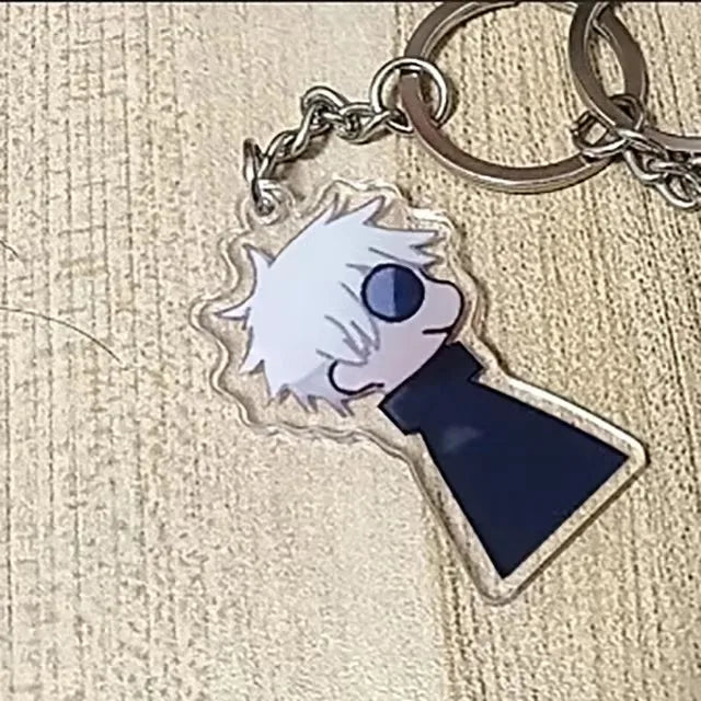Anime Cosplay Funny Keychain Gojo Satoru Geto Suguru Bag Pendant Keyring Bag Jewelry Gift
