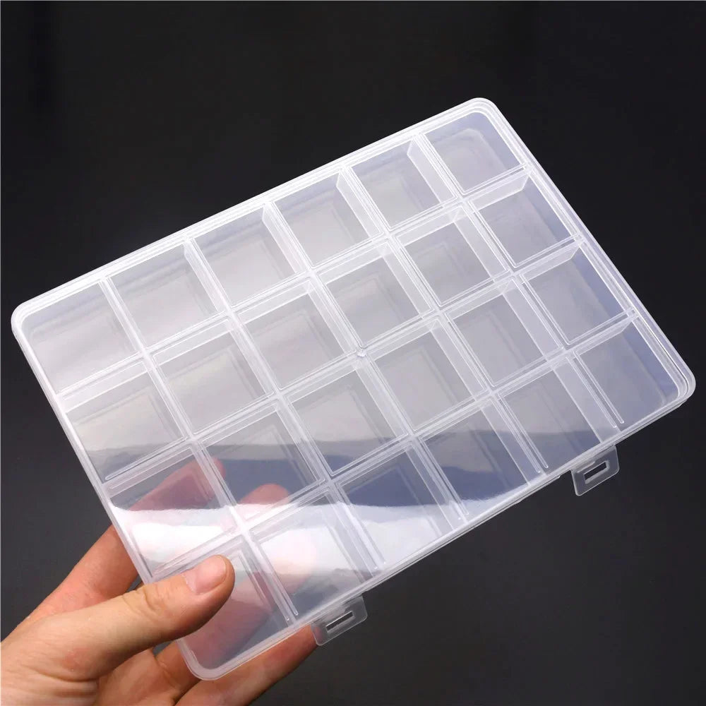 6–32 Compartment Plastic Storage Organizer Box for Beads, Jewelry & Craft Supplies