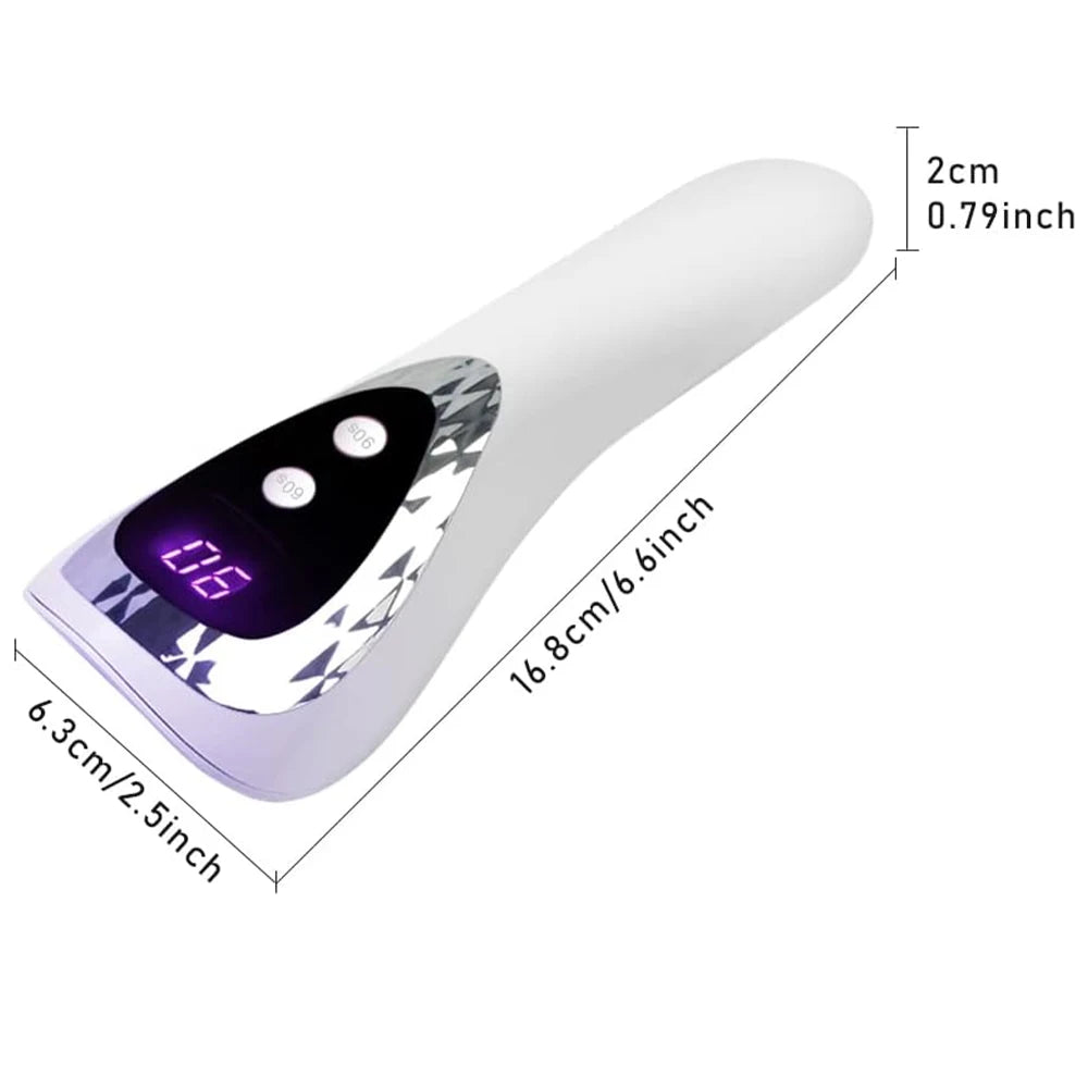 LINMANDA Handheld UV LED Nail Lamp USB Rechargeable Mini Manicure Lamp Nail Dryer With 5 Lamp Beads Quick Drying Gel Nail Polish