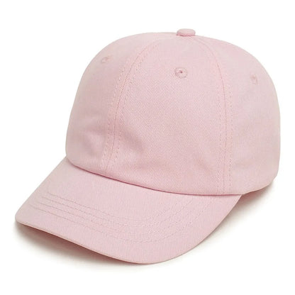 Baby Girl Baseball Caps Pink Black White Gray Children Low Profile Sun Hat Kids Boy Running Headwear Clothing Accessories