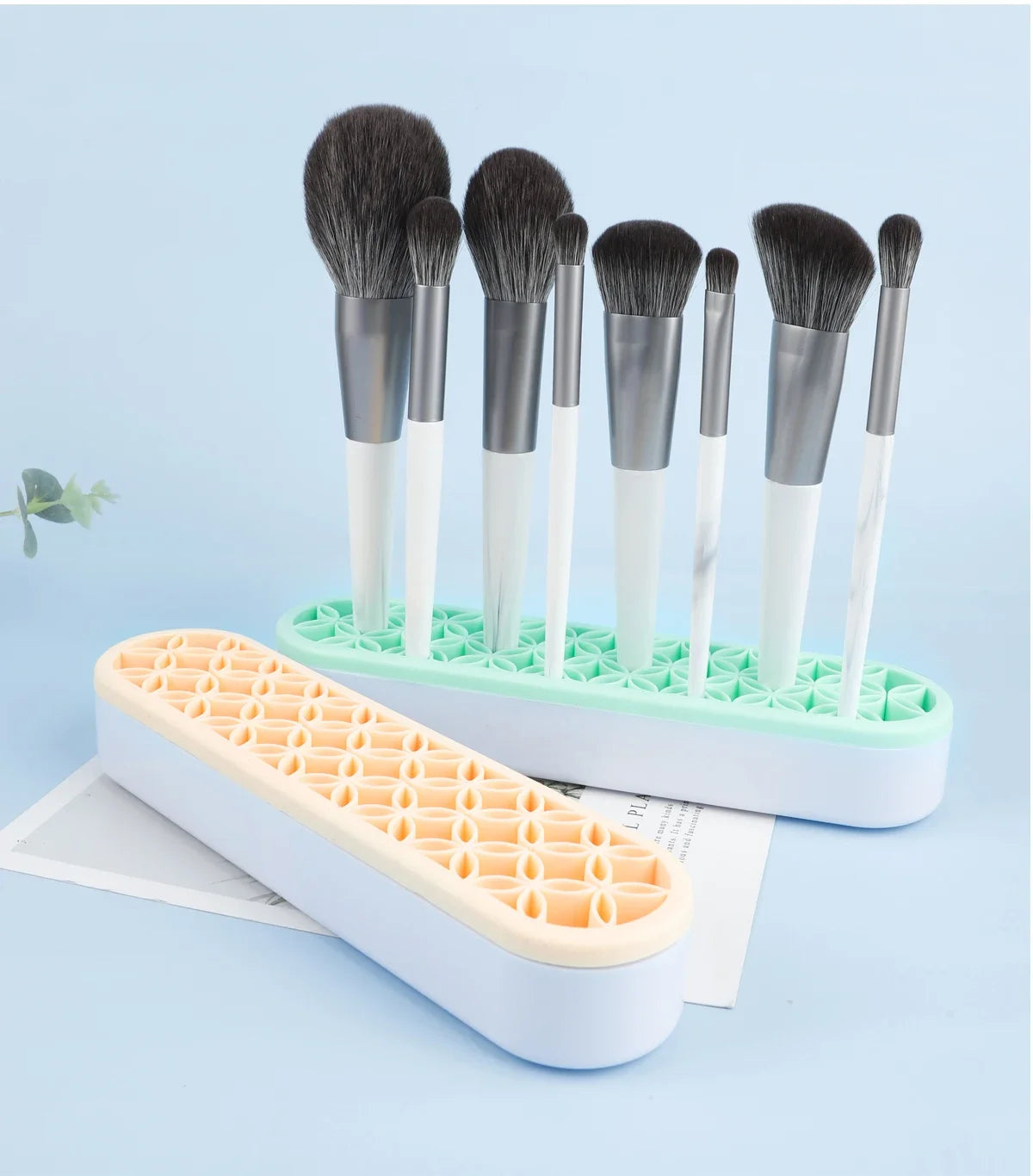 Silicon Nail Brush Makeup Brush Display Stand Rack Storage Case Brush Drying Shelf Brush Holder Make UP Holder Organizer