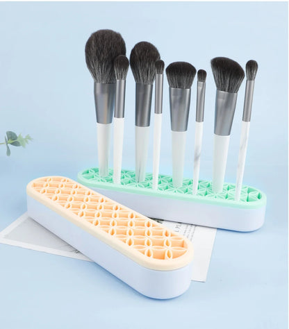 Silicon Nail Brush Makeup Brush Display Stand Rack Storage Case Brush Drying Shelf Brush Holder Make UP Holder Organizer