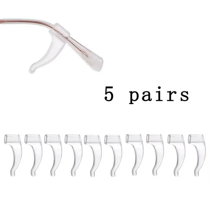 10/20/30/100pcs Anti-slip Silicone Ear Grip Glasses Eyeglasses Leg Ear Hook Stopper Bracket Fastener Accessories Temple Tip