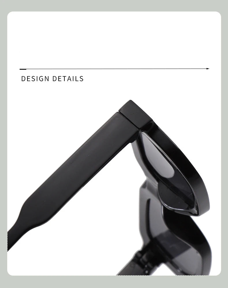 New Retro Rectangular Frame Sunglasses - Fashionable Retro Sunglasses With Uv400 Protection3007