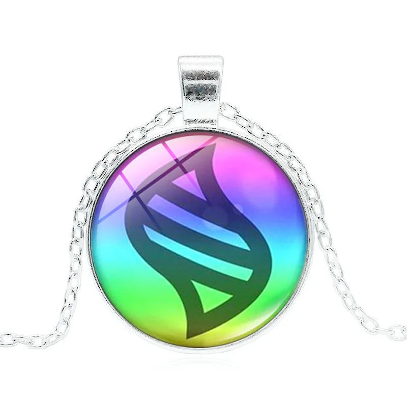 Anime Mega Stone Poke Necklace Glass Dome Cabochon Pendant Jewelry Choker Necklaces for Women Gift