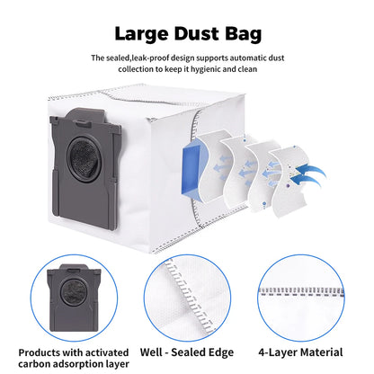 For Dreame Main Side Brush Hepa Filter Mop Rags Dust Bag X50 Pro/X50 Ultra/X50Master/L40S Pro Ultra/L50 Pro Ultra/MOVA V50 Ultra