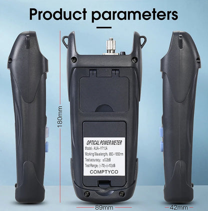 COMPTYCO AUA-Y710A/Y510A Optical Power Meter -70~+10dBm/-50~+26dBm Fiber Optic Cable Tester FTTH Tools(OPM with LED Lighting)